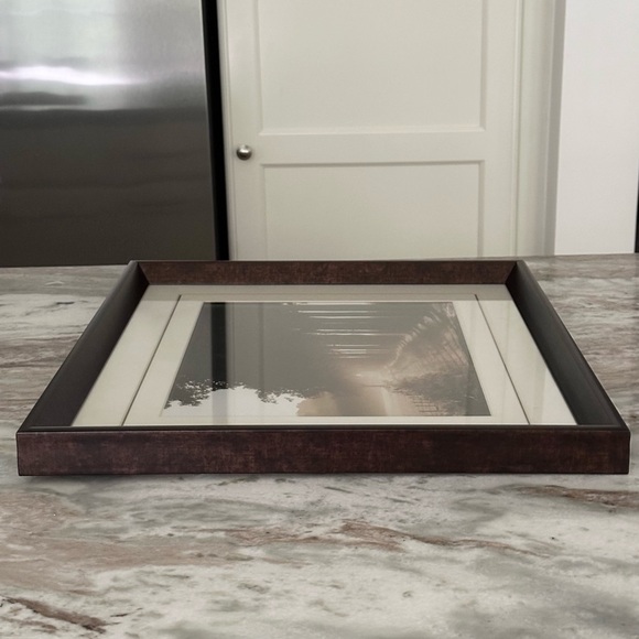 Sepia Tree Landscape Print Framed Glass Art - Wall Decor - Picture 13 of 16